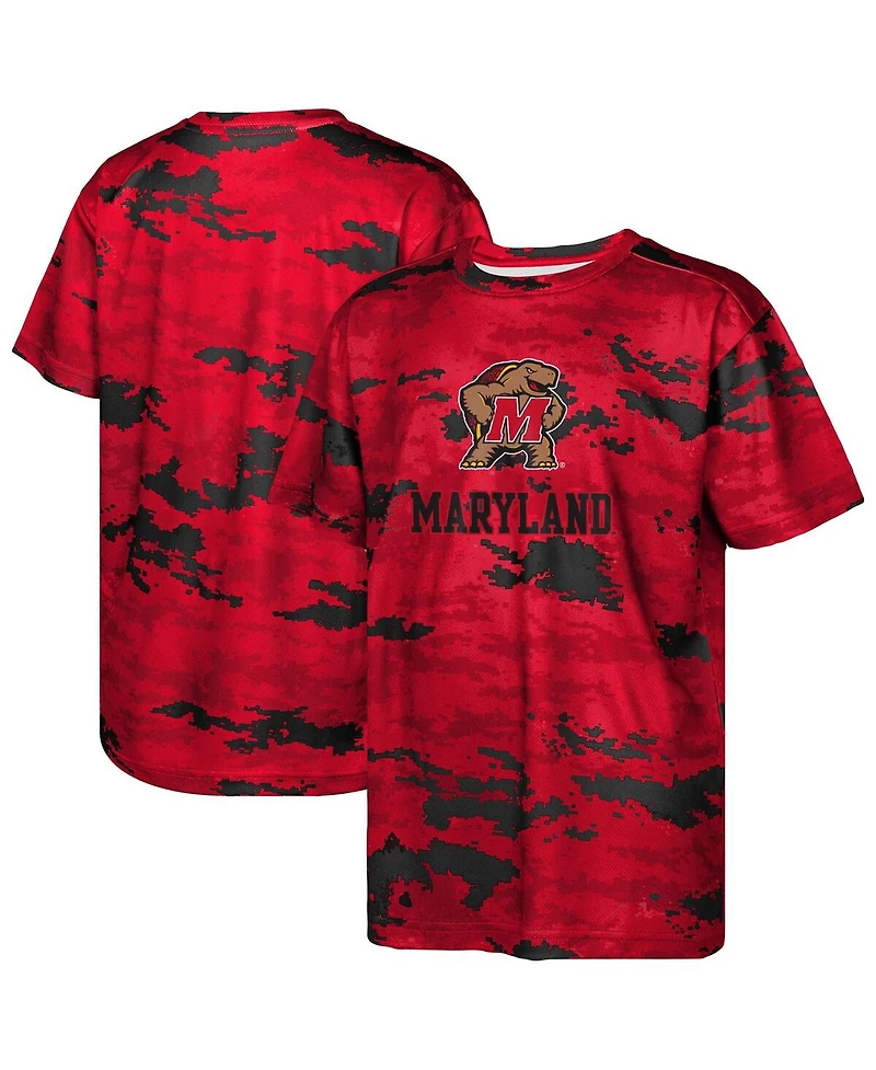 Outerstuff Big Boys and Girls Red Maryland Terrapins Scrimmage T-Shirt