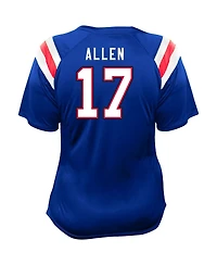Fanatics Women's Josh Allen Royal Buffalo Bills Plus Name Number Raglan Lace V-Neck T-Shirt