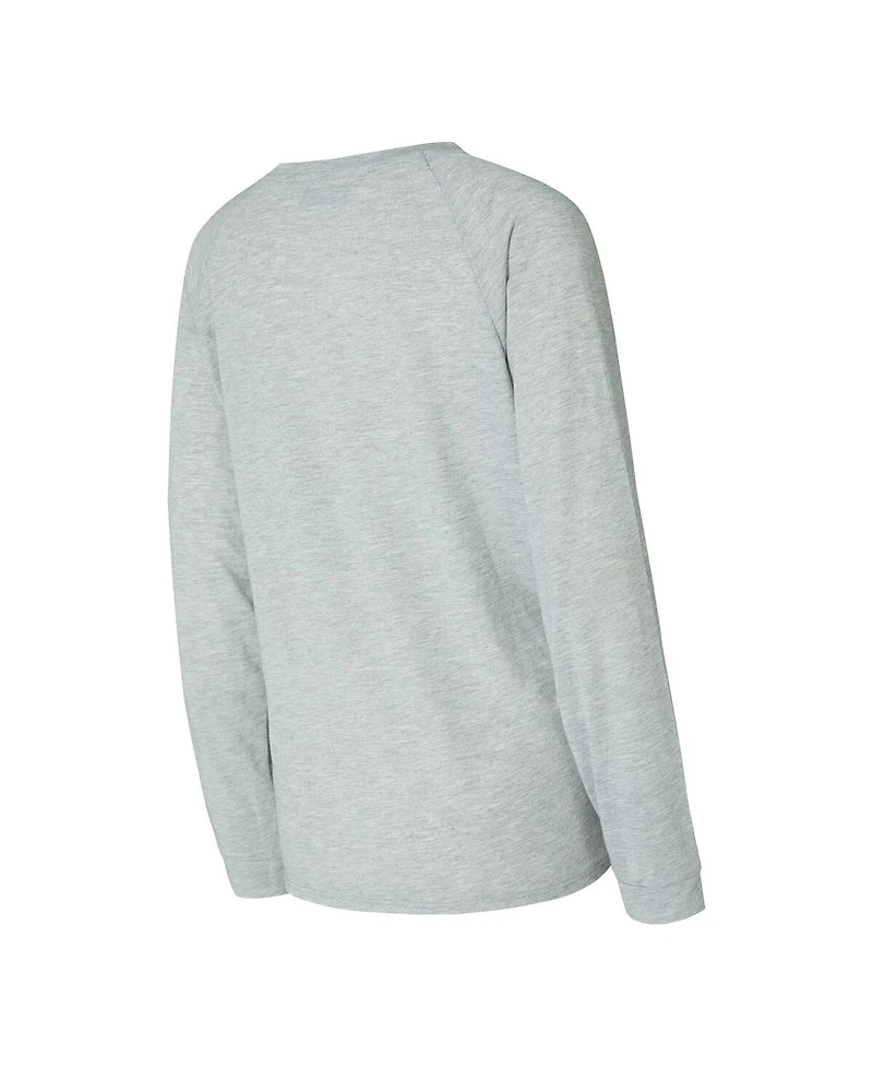 Concepts Sport Women's 2-Piece Los Angeles Lakers Petition Long Sleeve Top and Shorts Set