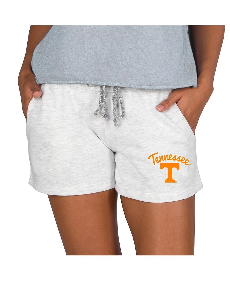 Concepts Sport Women's Ash Tennessee Volunteers Mainstream French Terry Tri-Blend Shorts