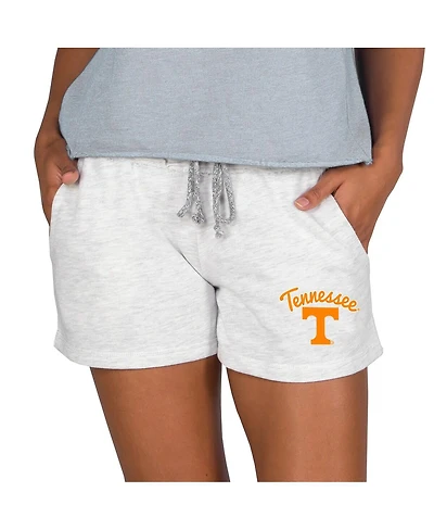 Concepts Sport Women's Ash Tennessee Volunteers Mainstream French Terry Tri-Blend Shorts