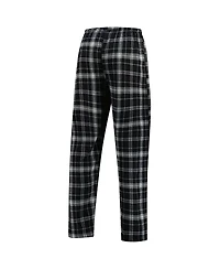 Concepts Sport Men's Black/Gray San Antonio Spurs Ultimate Plaid Flannel Pants