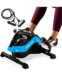 LifePro Under Desk Bike Pedal Exerciser with Resistance Bands, Arm and Leg Mini Stationary Bike, Desk Workout, Fitness App Compatible