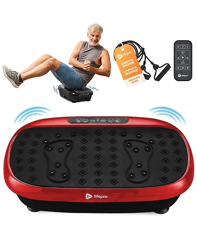 LifePro Compact Vibration Plate Exercise Machine for Full Body, Lymphatic Drainage, Joint Pain Relief & Calorie Burn