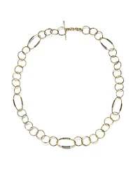 Sterling Silver 14K Gold Plated Round Trinkets Clear Cubic Zirconia Accent Necklace