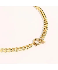 18K Gold Plated Chunky Cuban Chain - Lisa Necklace 17" For Women