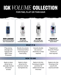 Igk Hair No Limit Dry Volume & Thickening Spray