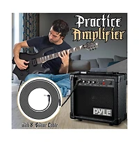 Pyle 36.5" Electric Guitar Kit with Amplifier & Accessories - PMGTRKT101