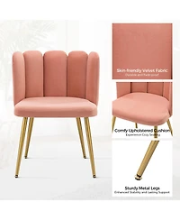 Contemporary Juan Side Chair with Tufted Back