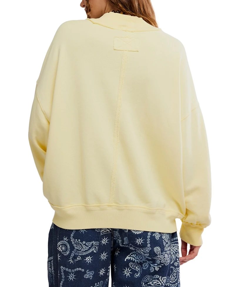 Free People Women's Palm Springs Mock Neck Top