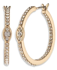 Givenchy Glass Crystal Drama Hoop Earrings (also Gold-Tone)