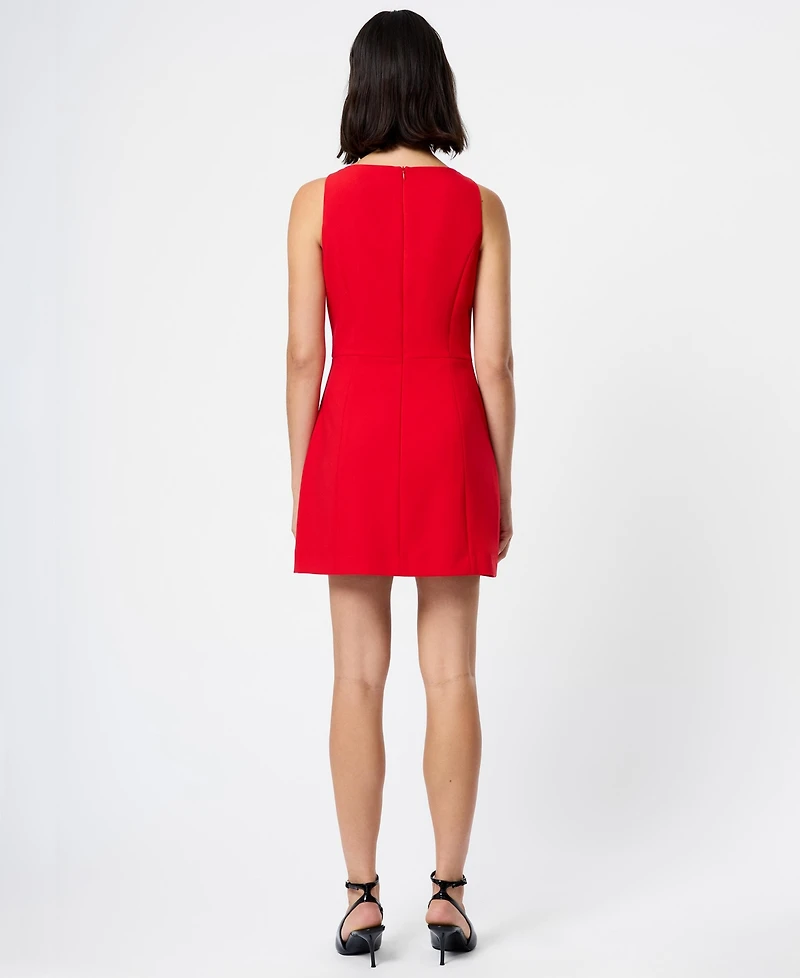 French Connection Women's Boat Neck Sleeveless Mini Dress