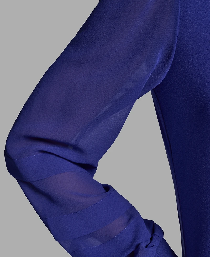 Bcbg Women's Slim Fit Collared Button-Up Top