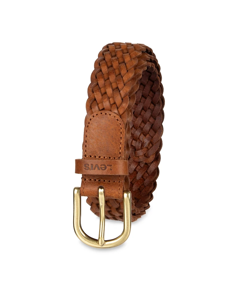 Levi's Women's Fully Adjustable Leather Braided Belt