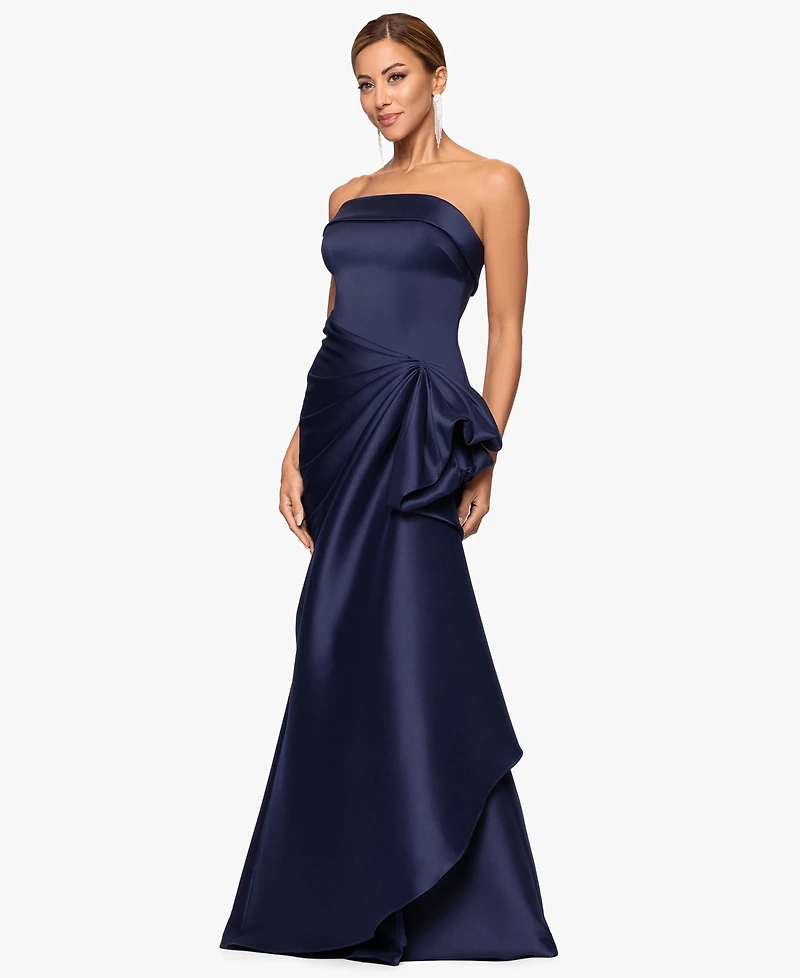 Xscape Petite Strapless Long Dress
