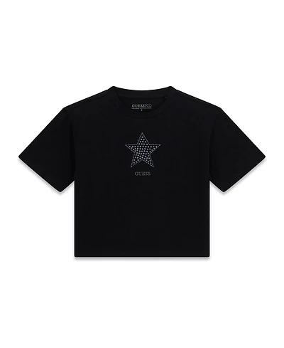 Guess Girls 7-16 Short-Sleeve Rhinestone Detailed T-Shirt