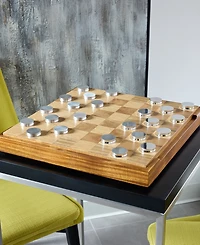 Nambe Chess and Checkers, 57 Piece Set