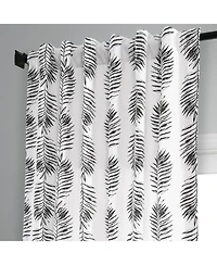 Half Price Drapes Sago Floral Printed Cotton Room Darkening Curtain