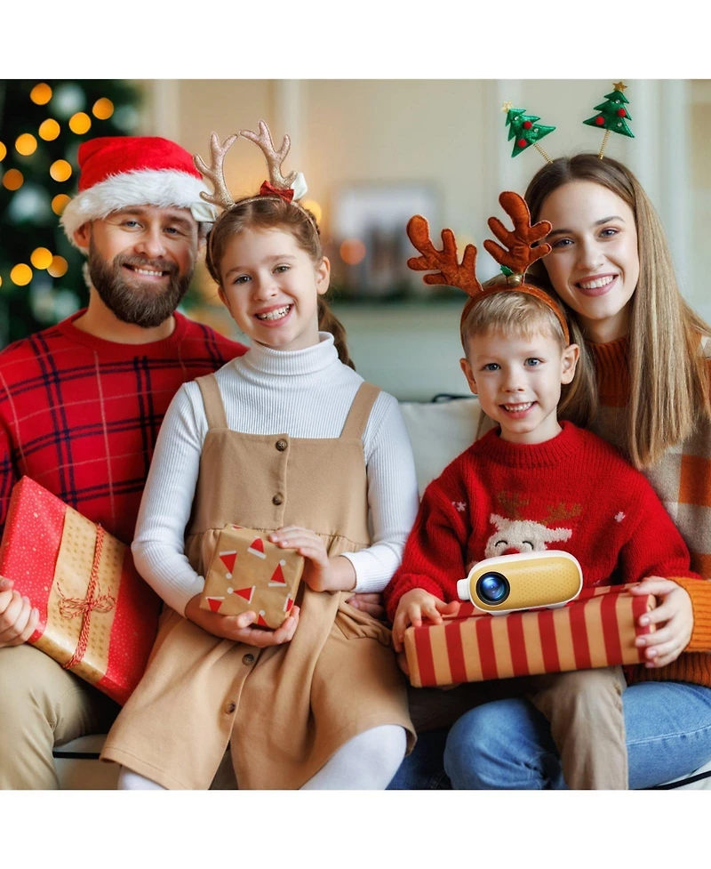 Artsea 1080P Mini Projector 9500L, Portable Hd Movie Projector for Laptop/Tv Stick/Hdmi/Usb/PS4/PS5/Smartphone