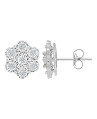 Forever Grown Diamonds Lab-Grown Diamond Earrings (1 ct. t.w.) in Sterling Silver Rhodium