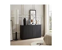 Storage Cabinet with Tv Stand wave pattern