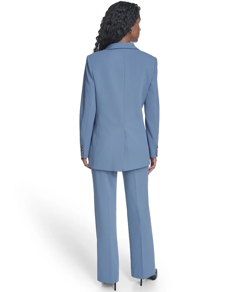 Calvin Klein Petite Notch Collar One Button Jacket