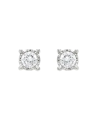Macy's Diamond Stud Earrings (5/8 ct. t.w.) in Sterling Silver and 3k White Gold