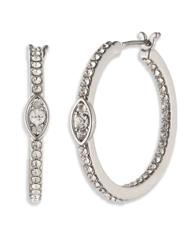 Givenchy Glass Crystal Drama Hoop Earrings (also in Gold-Tone)