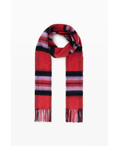 Desigual Women's Long Checkered Scarf