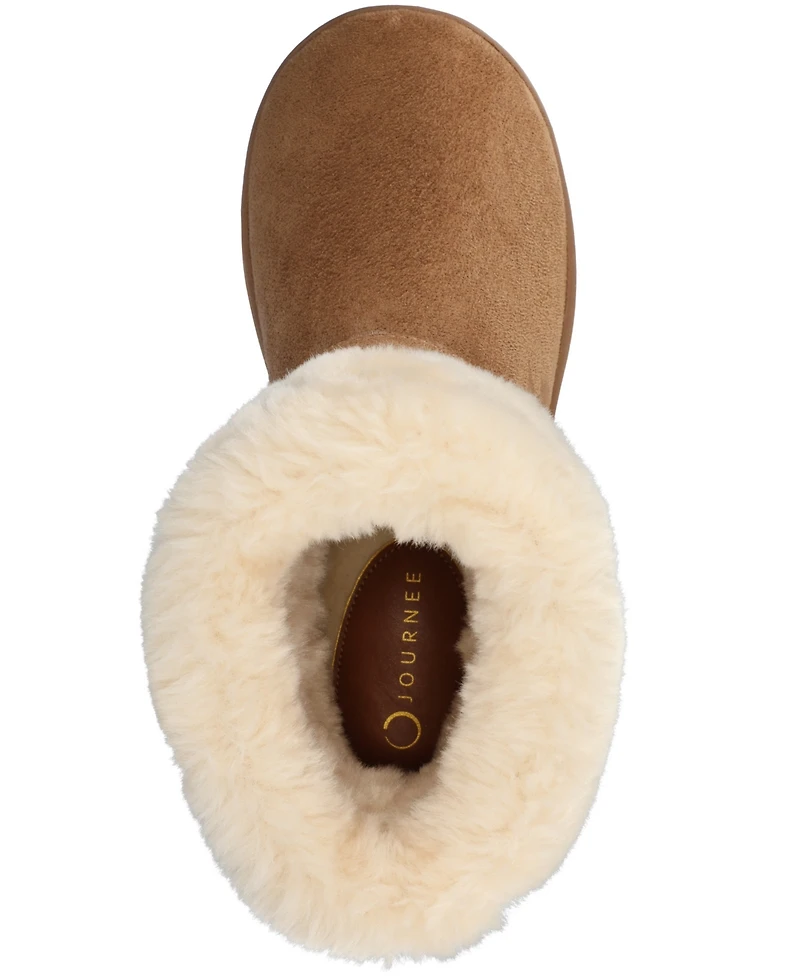 Journee Collection Women's Thada Round Toe Slipper Booties