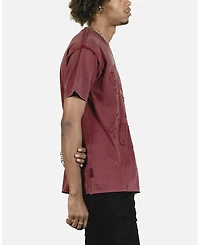 Saint Morta Men's State Of Applique T-Shirt, Red