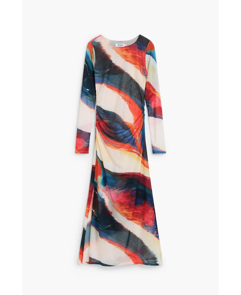Desigual Women's Long dress with waves