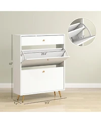 Slickblue 1Pc Mdf Adjustable Shelves for Entryway Shoe Storage Cabinet