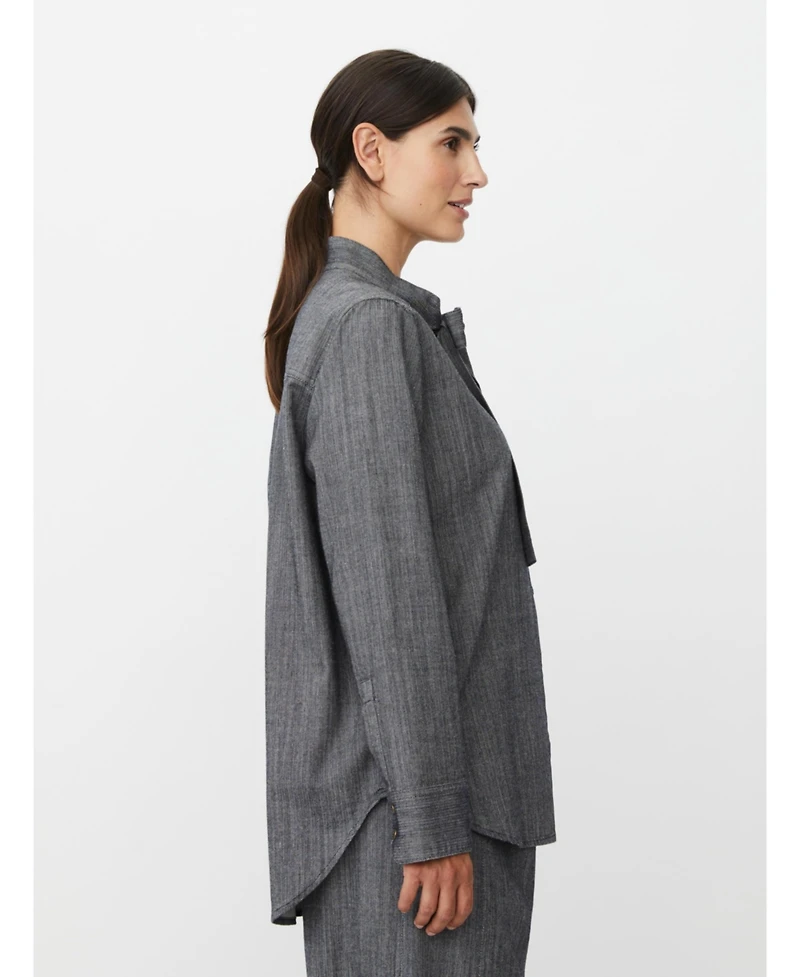 Masai Copenhagen Women's Long Sleeve Neck Tie Shirt