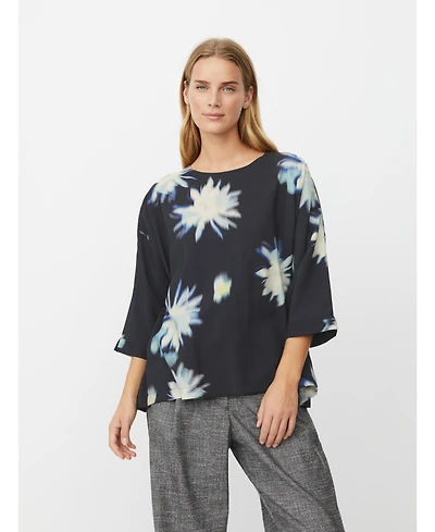 Masai Copenhagen Women's Becca 3/4 Sleeve Round Neck Blouse