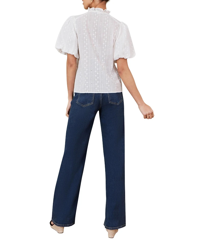 Yumi Women's Puff Sleeve Shirt