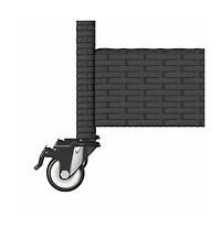 vidaXL Bar Cart 3-Tier Poly Rattan and Solid Wood Acacia