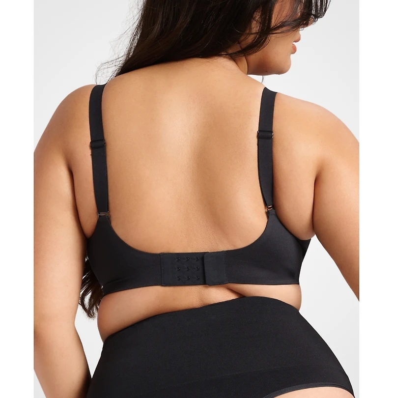 Siella Women's Everyday Wireless Support Sculpt V-Neck Padded Bra