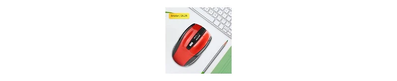 risokeys Wireless Mouse with Usb Mini Receiver, 2.4G Ergonomic Optical Mouse, 250Hz 1600DPI Computer Mouse for Laptop Pc Computer Notebook