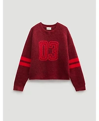 Hush Women's Varsity Jacquard Wool Blend Sweater