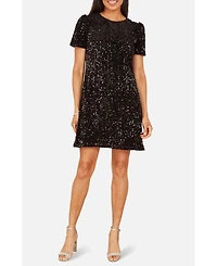 Yumi Women's Sequin Tunic Mini Dress