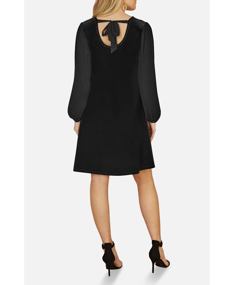Yumi Women's Velvet Tunic Dress