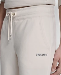 Dkny Women's Metallic Bubble Open Leg Pull-On Pants