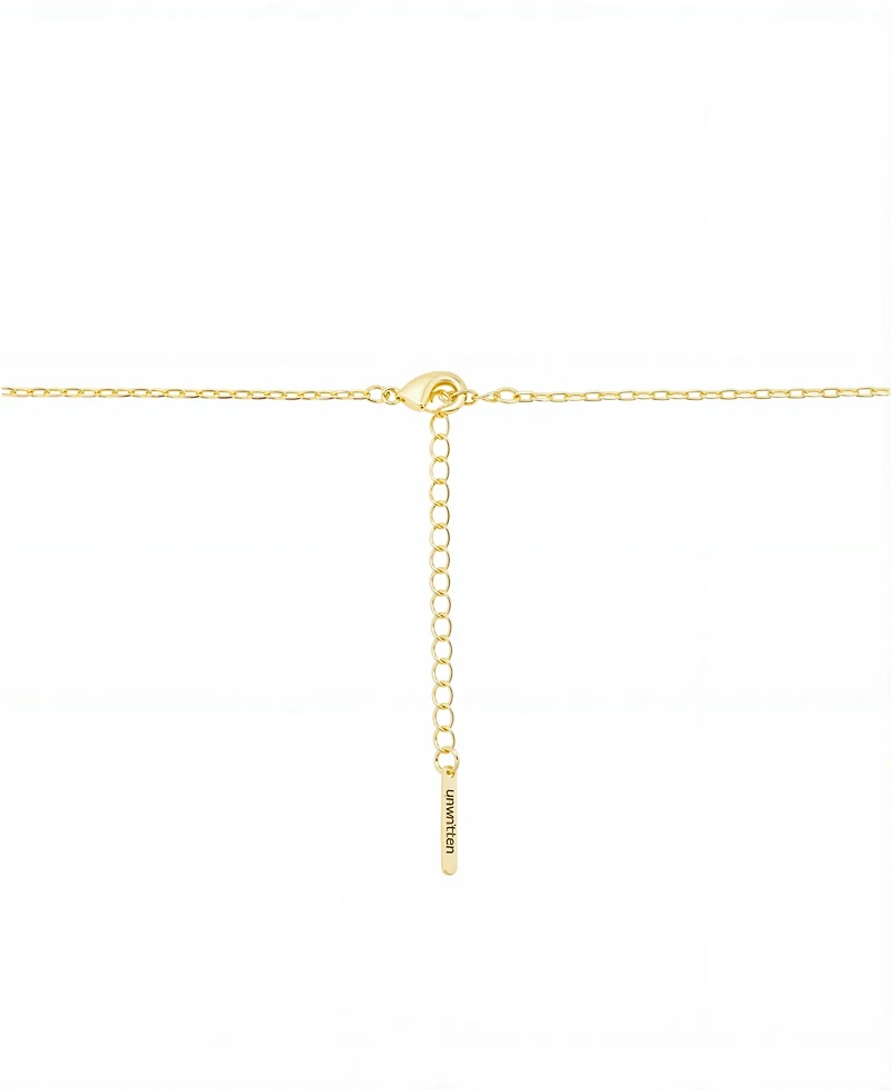 Faith" Cubic Zirconia bar, glass pearl, infinity double heart carabiner charm holder necklace