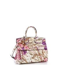 Pre-Owned Salvatore Ferragamo Small Studio Satchel Printed Leather
