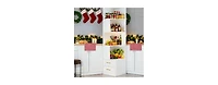 Tribesigns 5-Tier Kitchen Pantry with 2 Drawers, Kitchen Cabinet with Storage, White