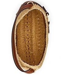 Lauren Ralph Lauren Tasha Mini Woven Straw Crossbody Bag