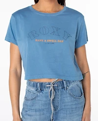 Roxy Women's Swell Day Cropped Boxy Short-Sleeve T-Shirt