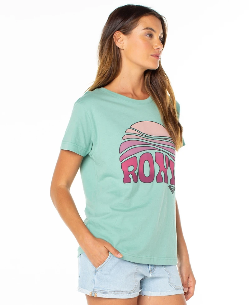 Roxy Women's Rising Boyfriend Crewneck Short-Sleeve T-Shirt