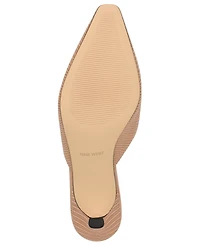 Nine West Women's Camenla Snip Toe Kitten Heel Mules